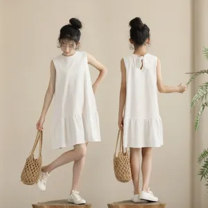 后系带 针织裙 Tie Back Knitted Mini Dress in Black/ White