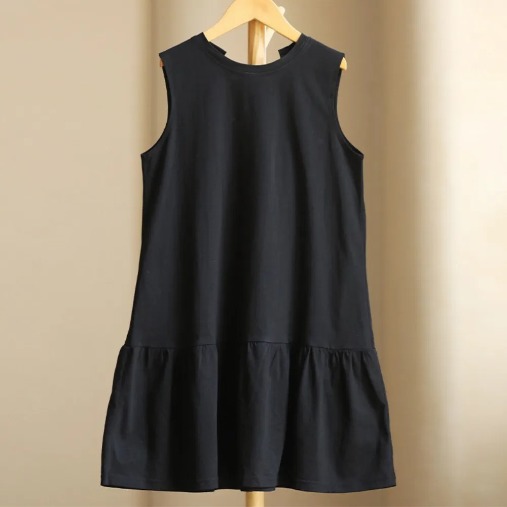 后系带 针织裙 Tie Back Knitted Mini Dress in Black/ White