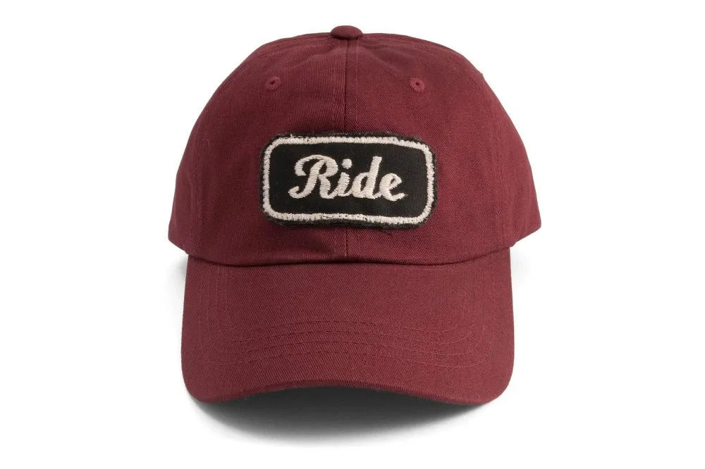 #214 - Basecap Dad Cap Ride burgundy