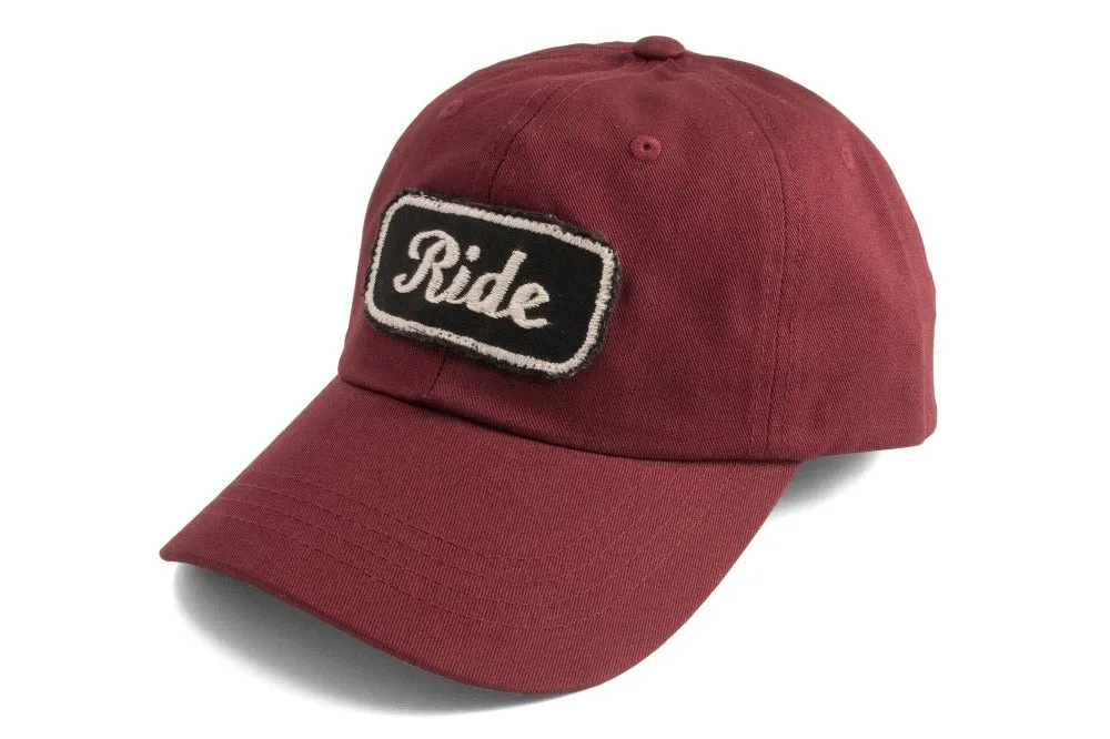 #214 - Basecap Dad Cap Ride burgundy