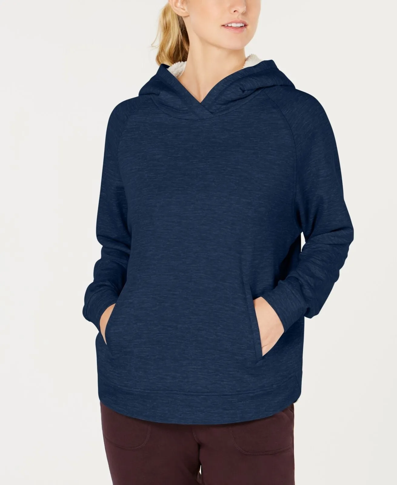 32 Degrees Womens Fleece-Lined Hoodie, Hale Navy Combo