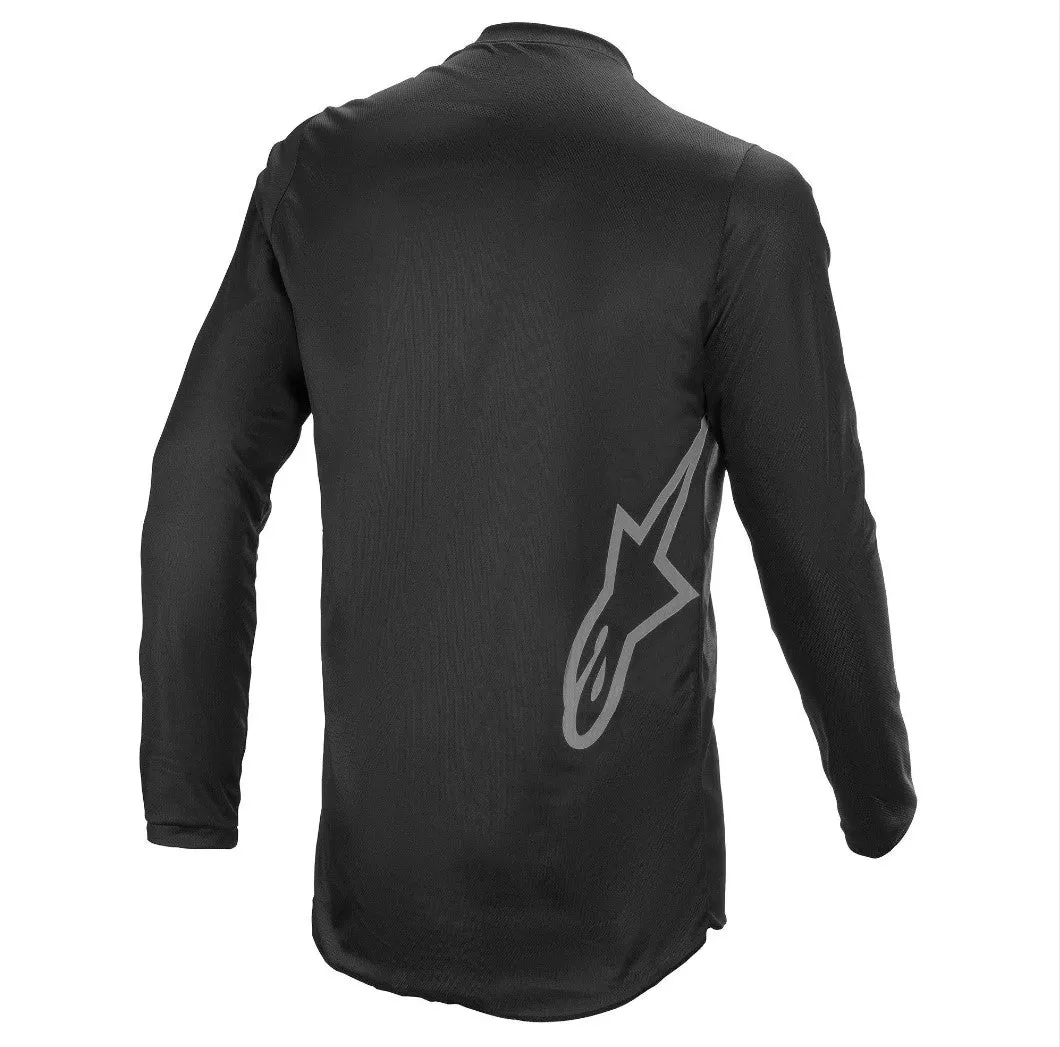 Alpinestars Fluid Graphite Motocross Jersey - Black / Dark Grey