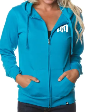 AM Zip-Up Hoodie, Aquamarine