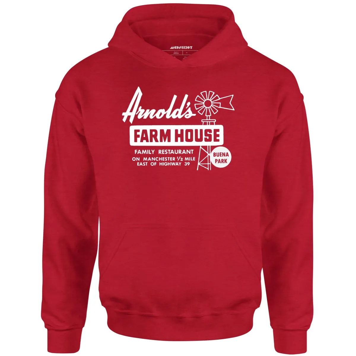 Arnold's Farmhouse - Buena Park, CA - Vintage Restaurant - Unisex Hoodie