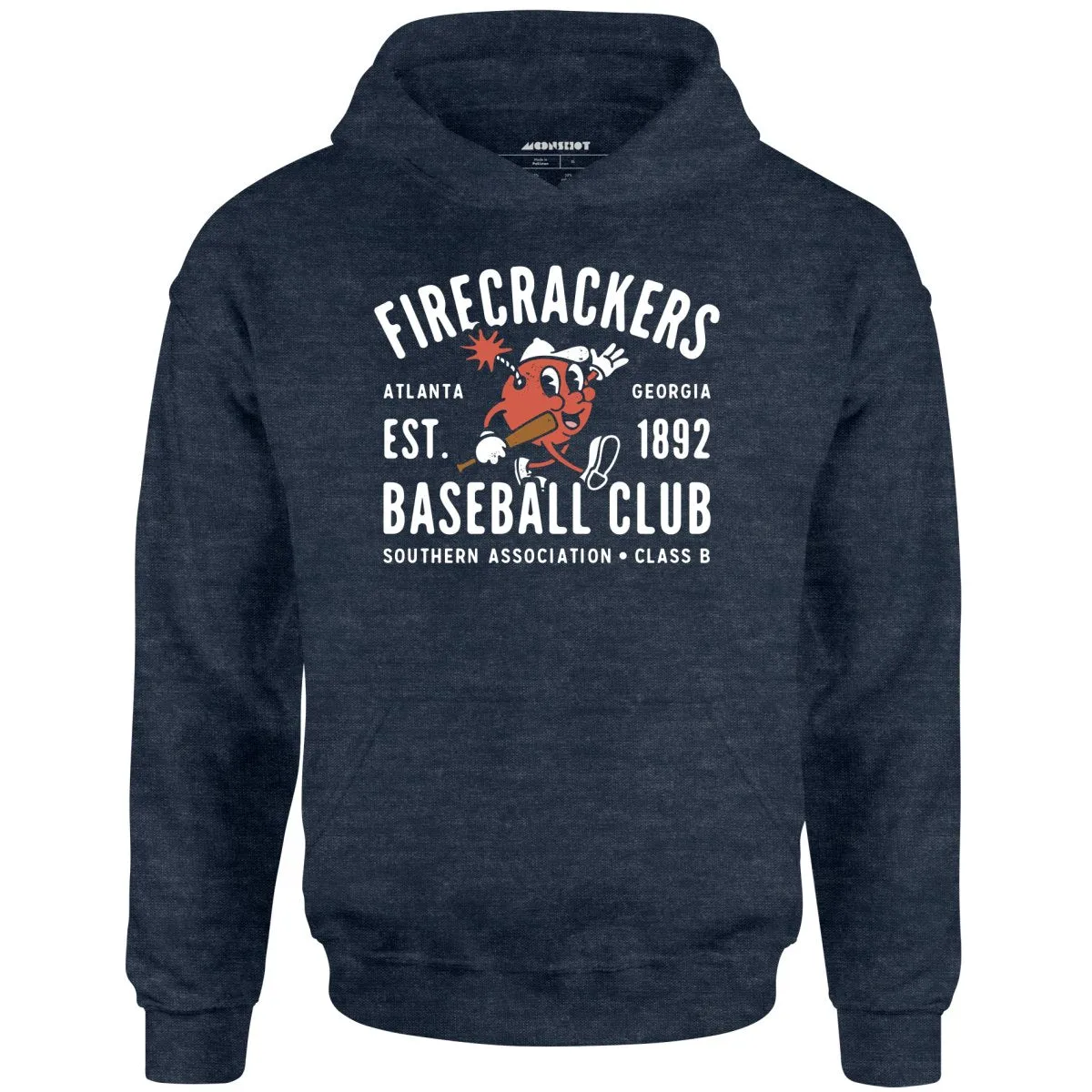 Atlanta Firecrackers - Georgia - Vintage Defunct Baseball Teams - Unisex Hoodie