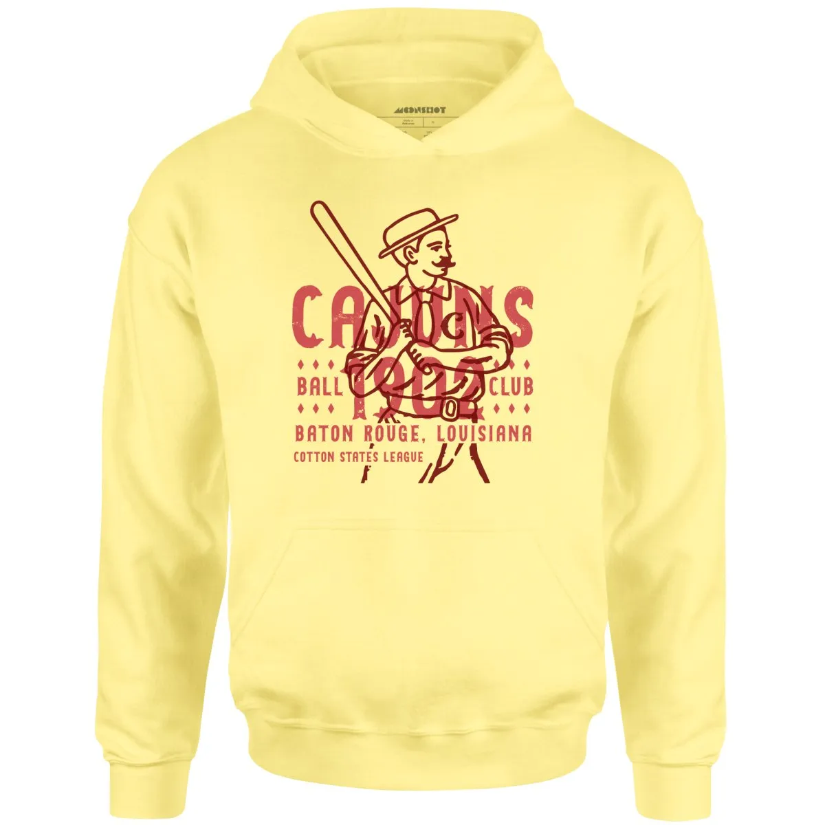 Baton Rouge Cajuns - Louisiana - Vintage Defunct Baseball Teams - Unisex Hoodie