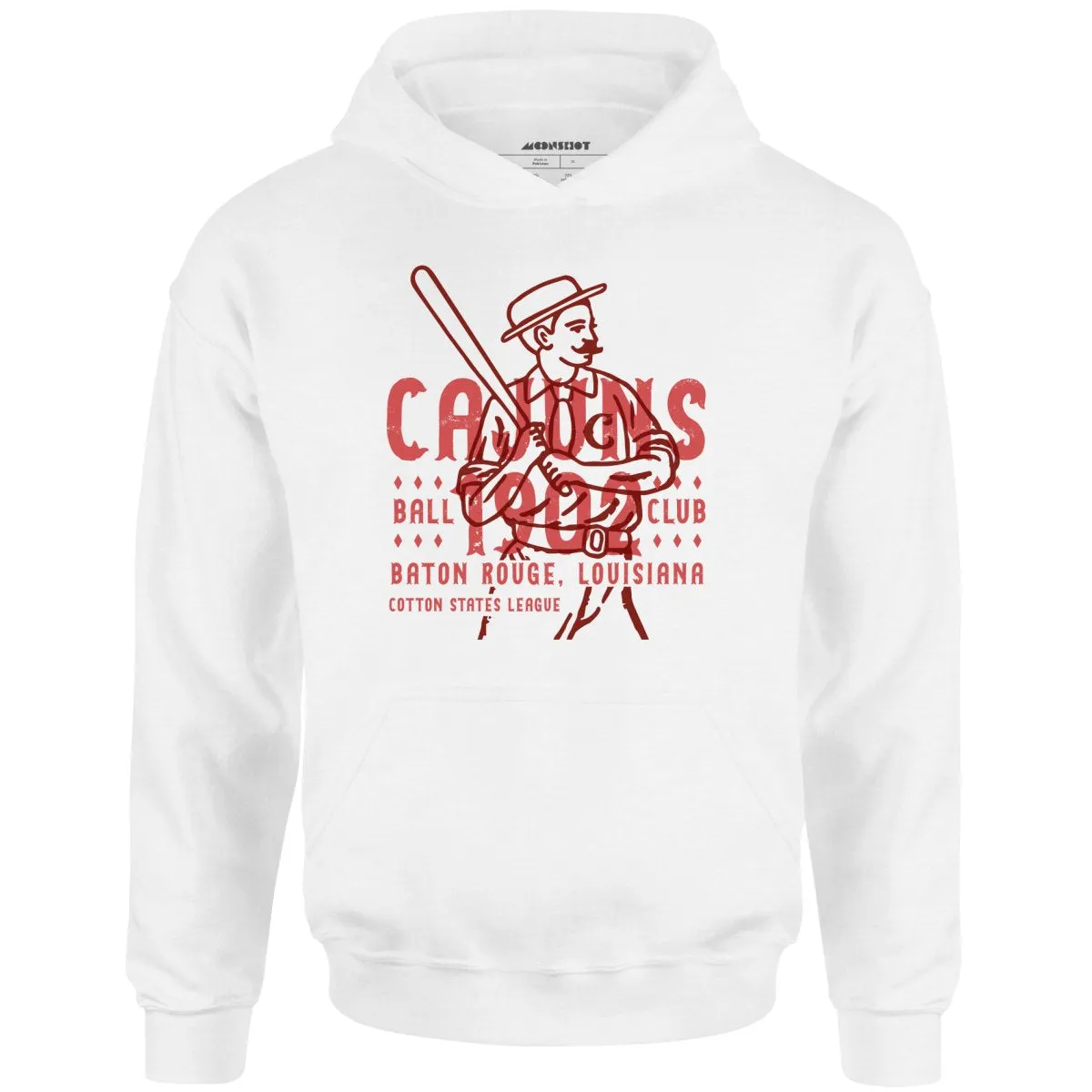 Baton Rouge Cajuns - Louisiana - Vintage Defunct Baseball Teams - Unisex Hoodie