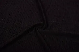 Black Textured Knit Fabric