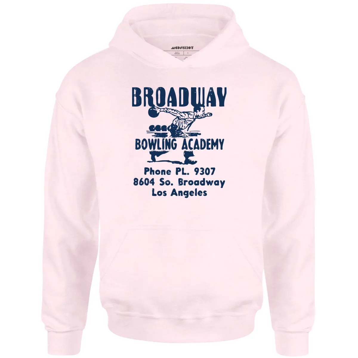 Broadway Bowling Academy - Los Angeles, CA - Vintage Bowling Alley - Unisex Hoodie