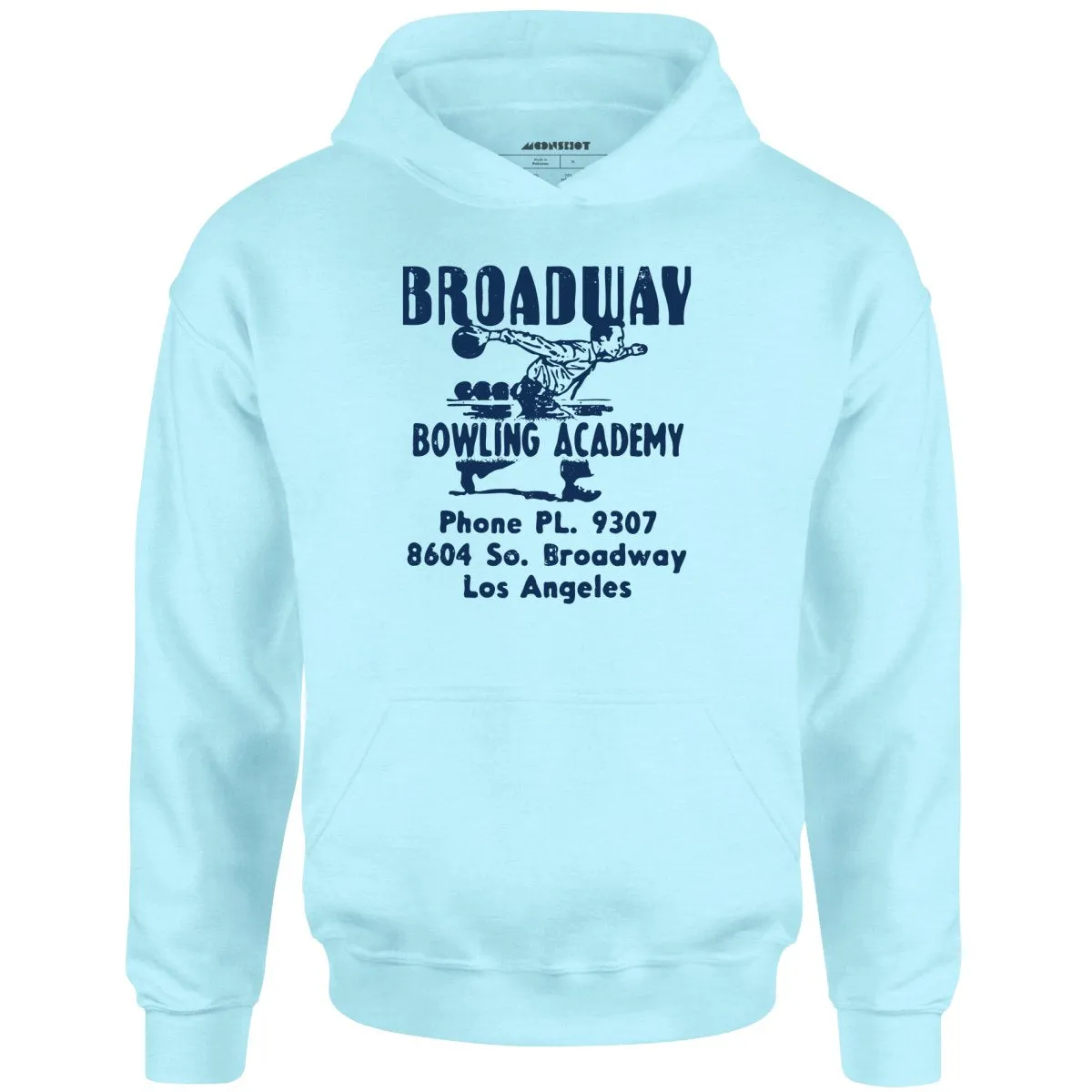 Broadway Bowling Academy - Los Angeles, CA - Vintage Bowling Alley - Unisex Hoodie