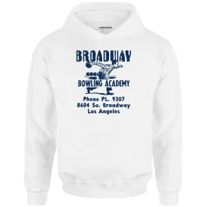 Broadway Bowling Academy - Los Angeles, CA - Vintage Bowling Alley - Unisex Hoodie