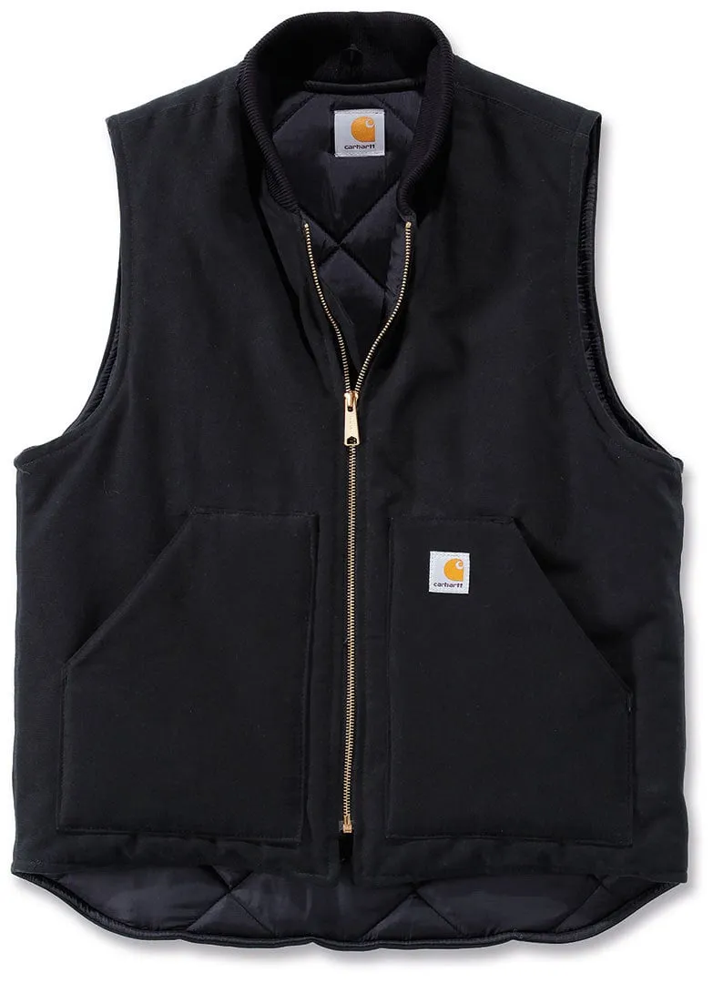 Carhartt Duck Arctic Quilt Lined Vest, black