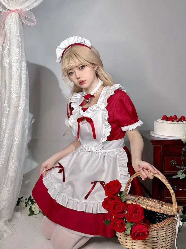 Classic lolita heart maid dress