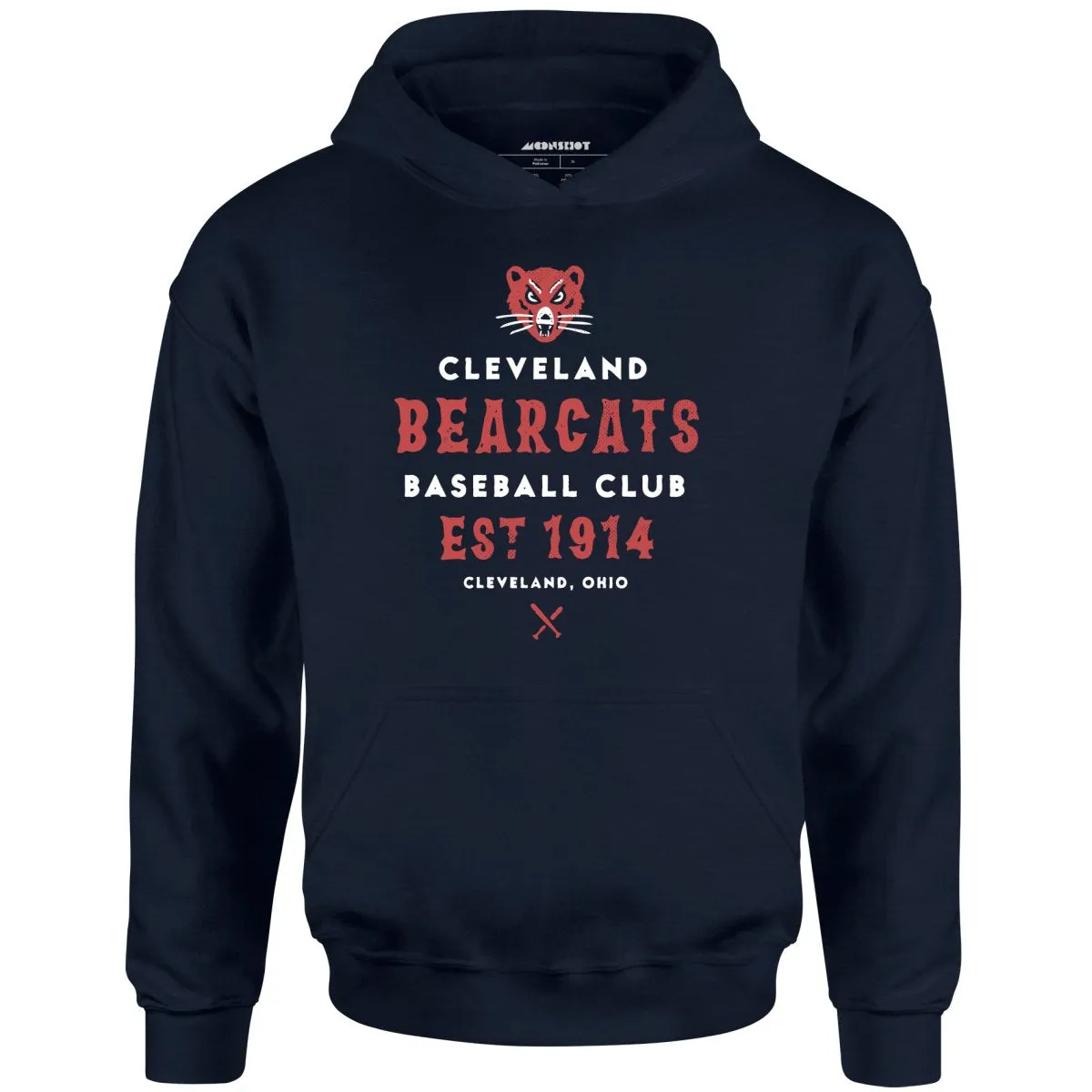 Cleveland Bearcats - Ohio - Vintage Defunct Baseball Teams - Unisex Hoodie