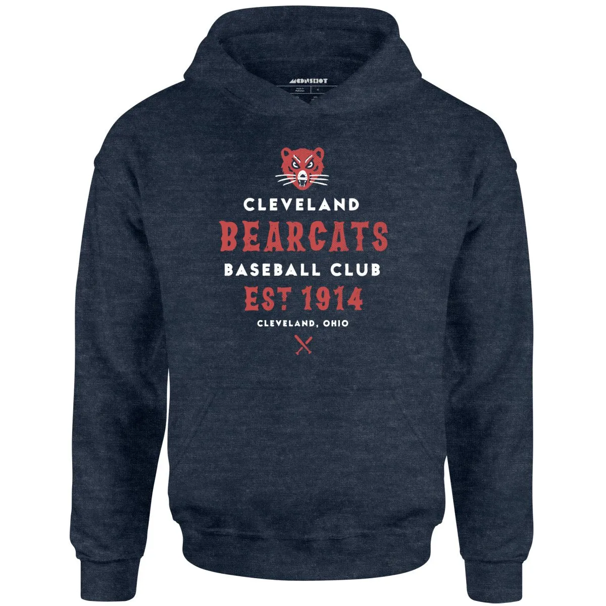 Cleveland Bearcats - Ohio - Vintage Defunct Baseball Teams - Unisex Hoodie