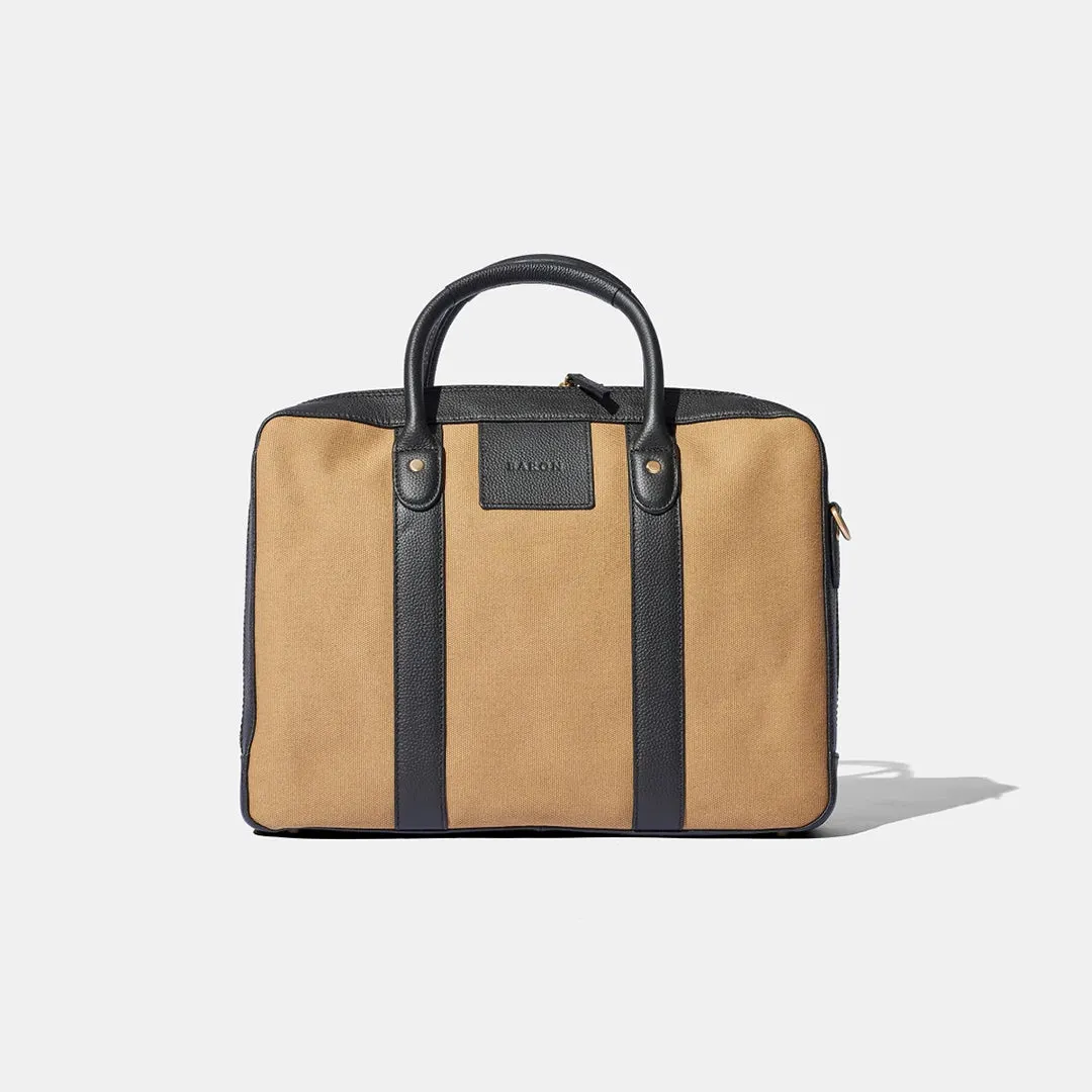 Computer Tote Khaki Canvas by Baron