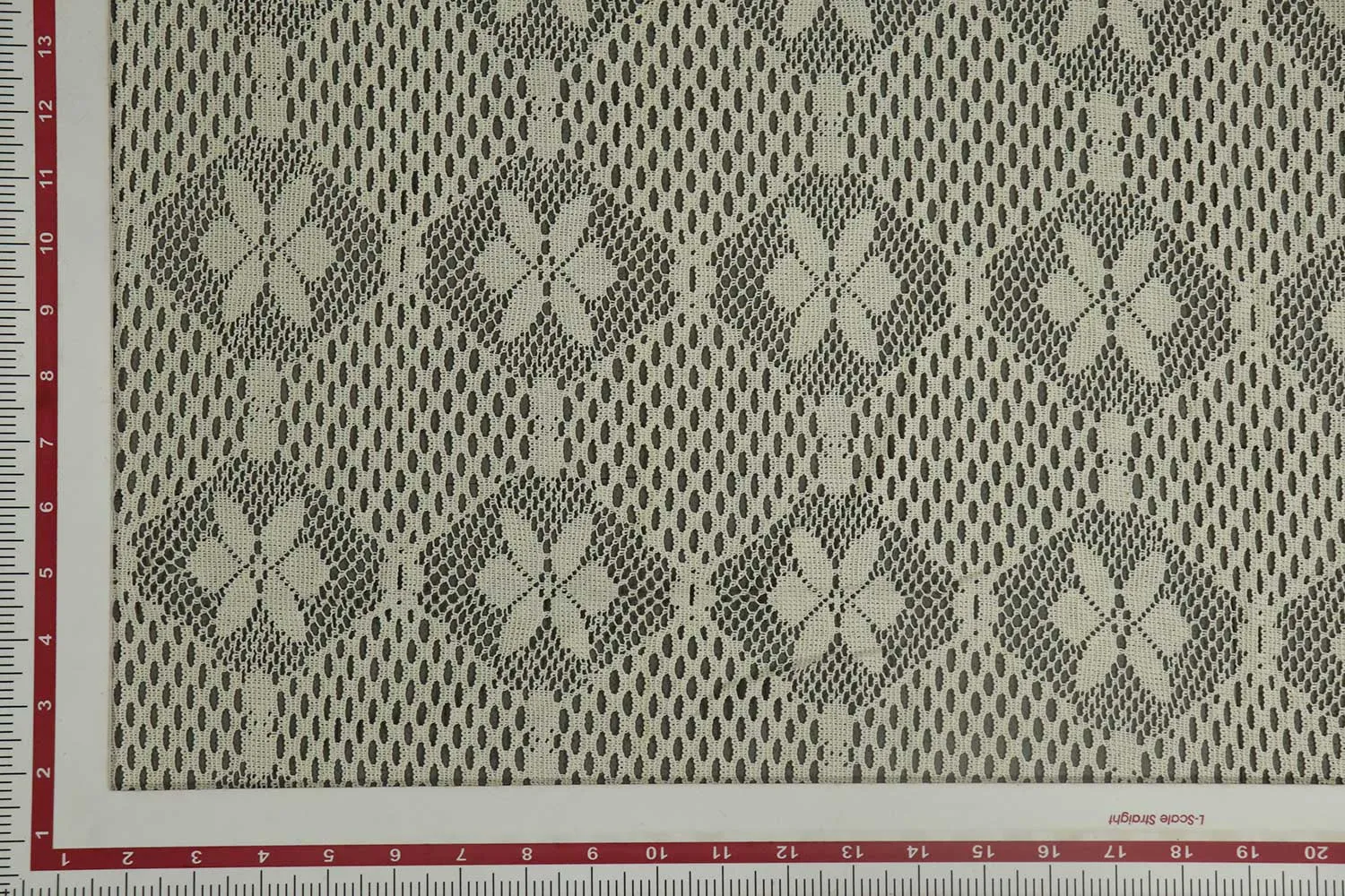 Cream Traditional Cotton Net Fabric