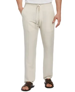 Cubavera Men's Large and Tall Textured Drawstring Pants