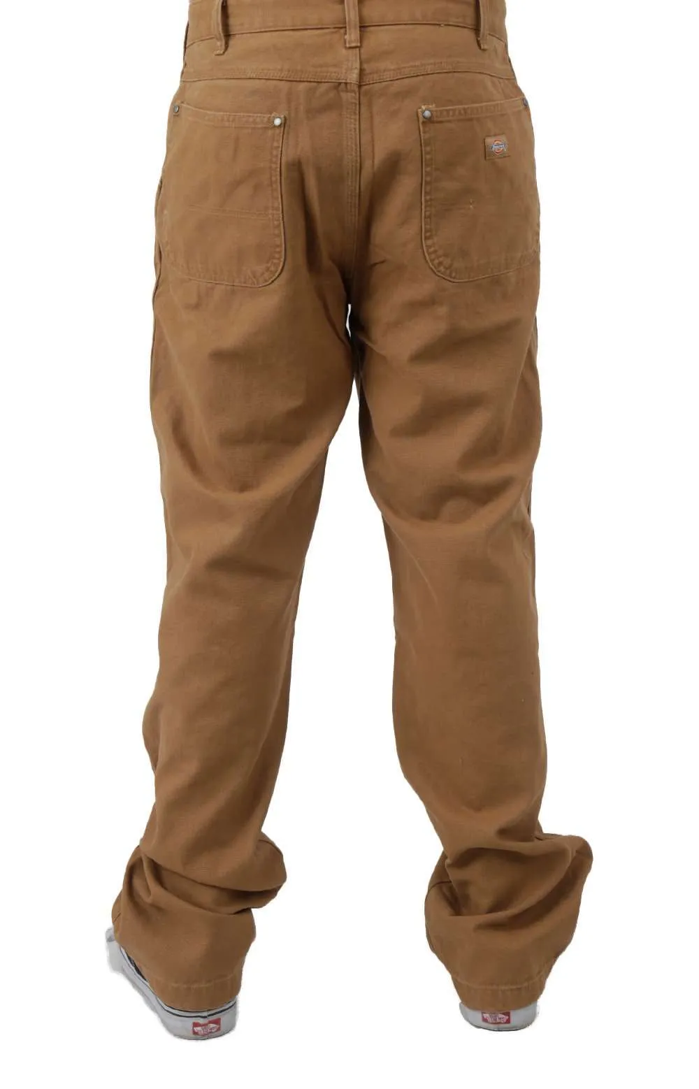 Dickies Stonewashed Brown Duck Double Front Work Pants