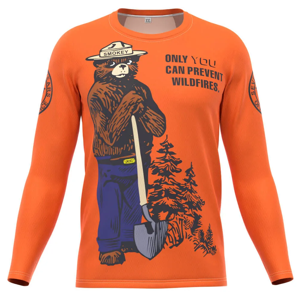 FMR Smokey Bear Long Sleeve Running Shirt