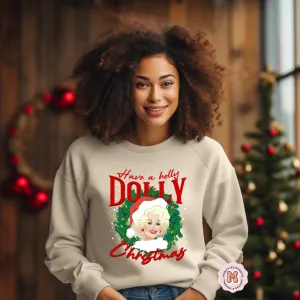 Holly Christmas Adult Shirt