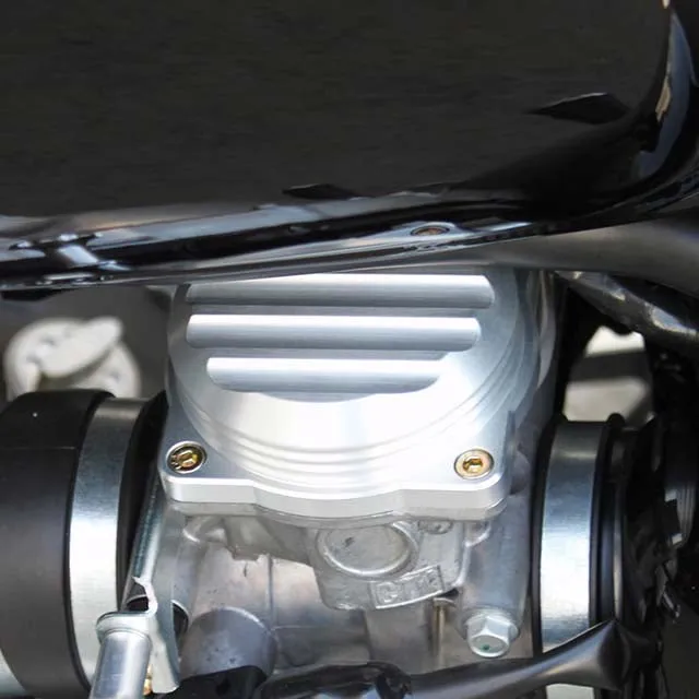 Joker Machine EFI Carb Tops for Triumph Motorcycles | Silver