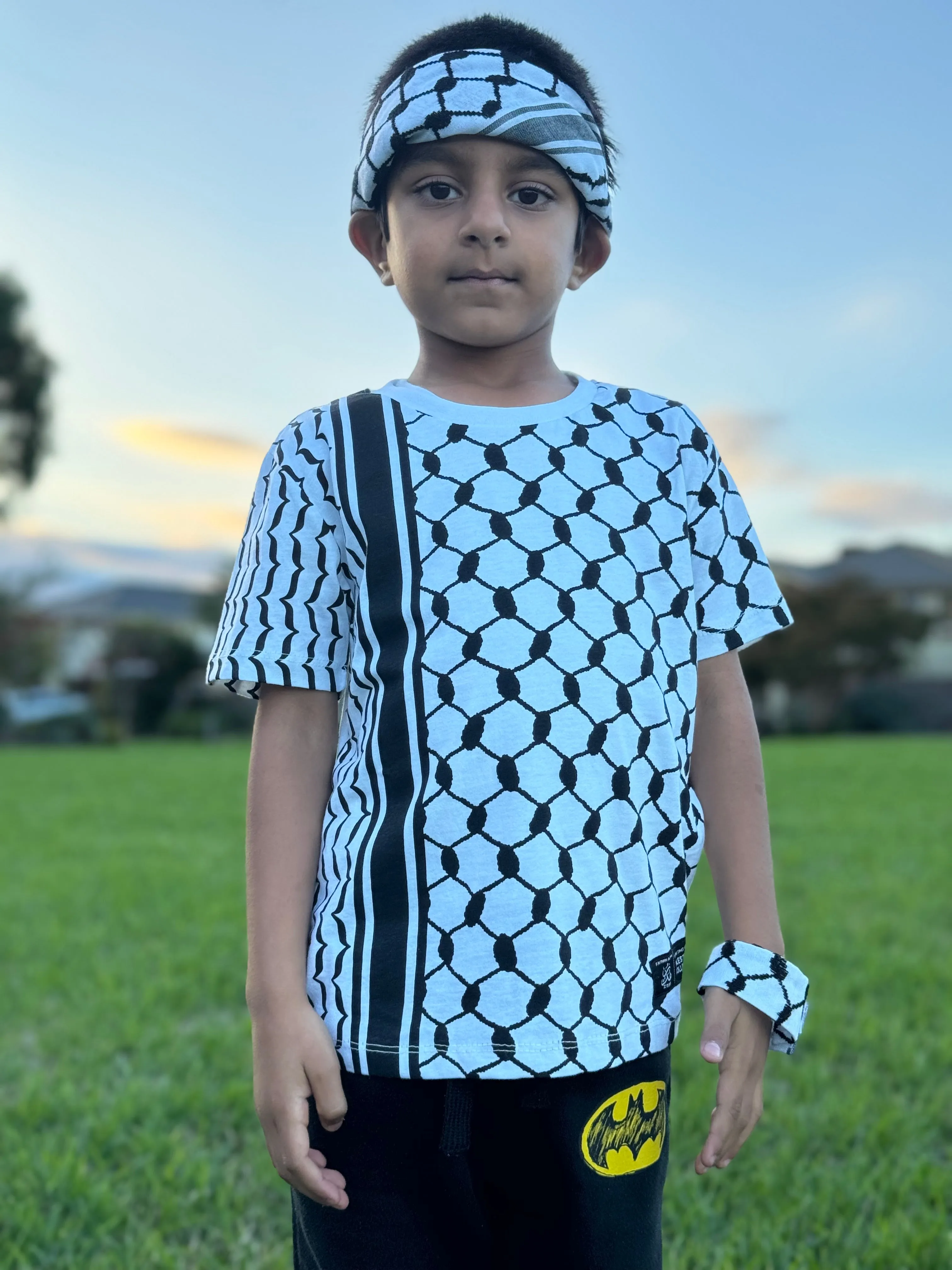 Keffiyeh White & Black T-Shirt