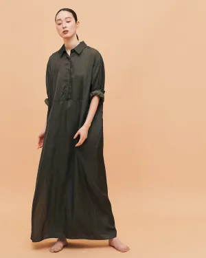 Kelly Classic shirt dress / Olive Brown