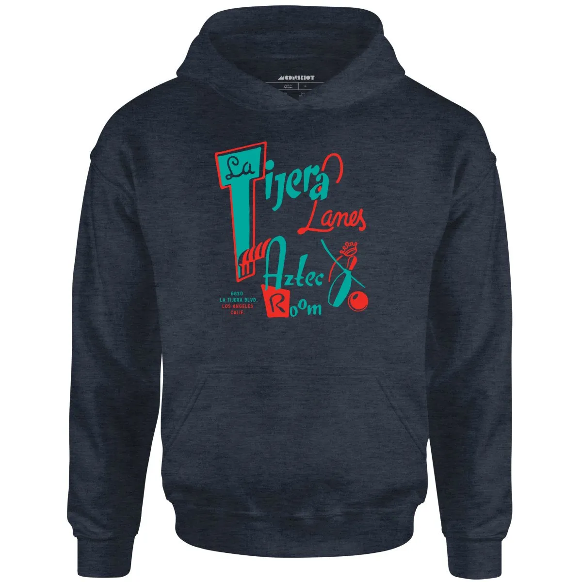 La Tijera Lanes - Los Angeles, CA - Vintage Bowling Alley - Unisex Hoodie