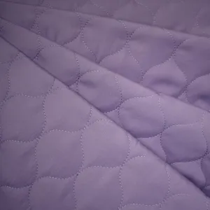 Light Weight Matte Bubble Quilted Puff Coating Purple