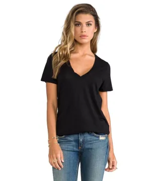 Lightweight Black V-Neck