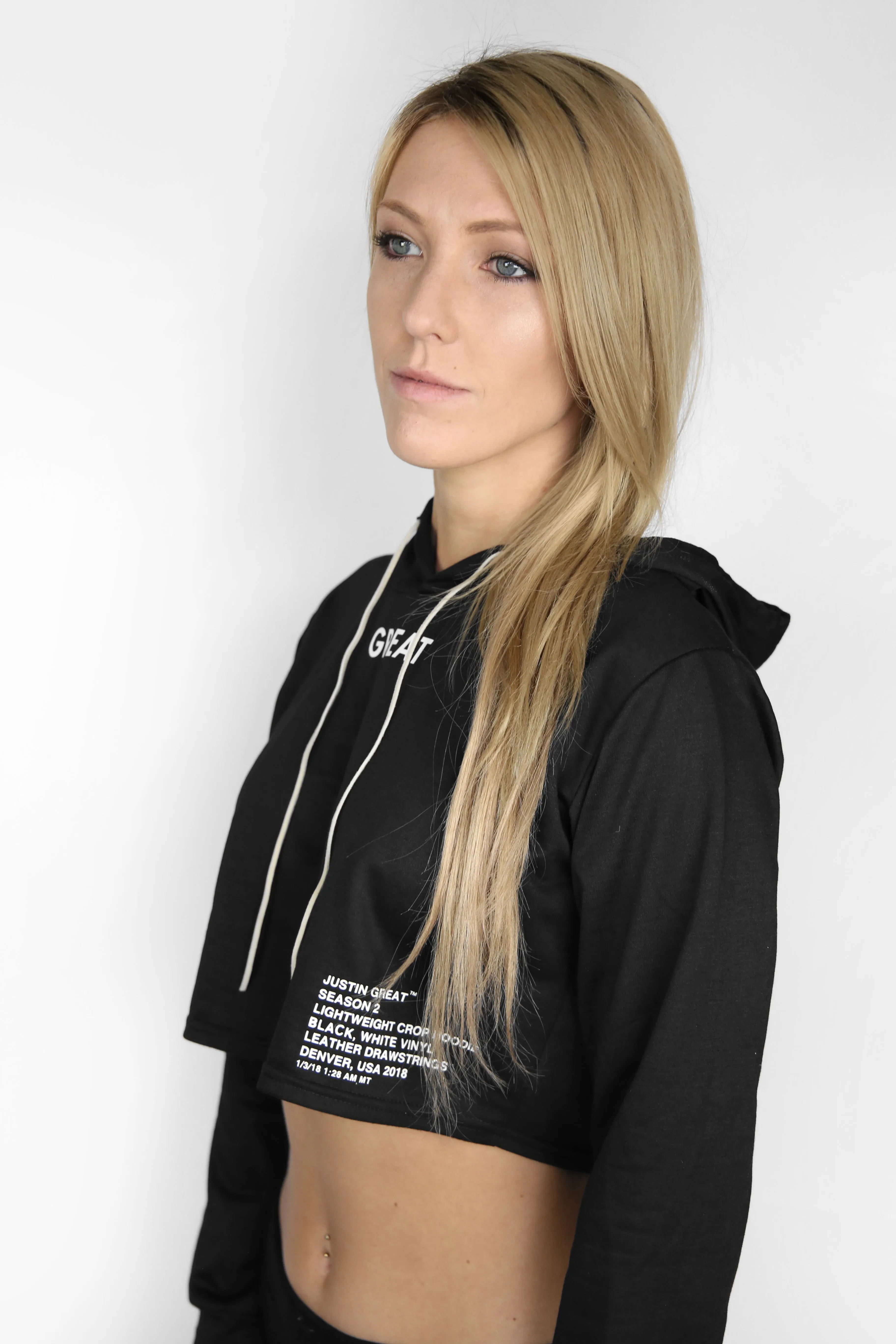 Lightweight Crop Hoodie