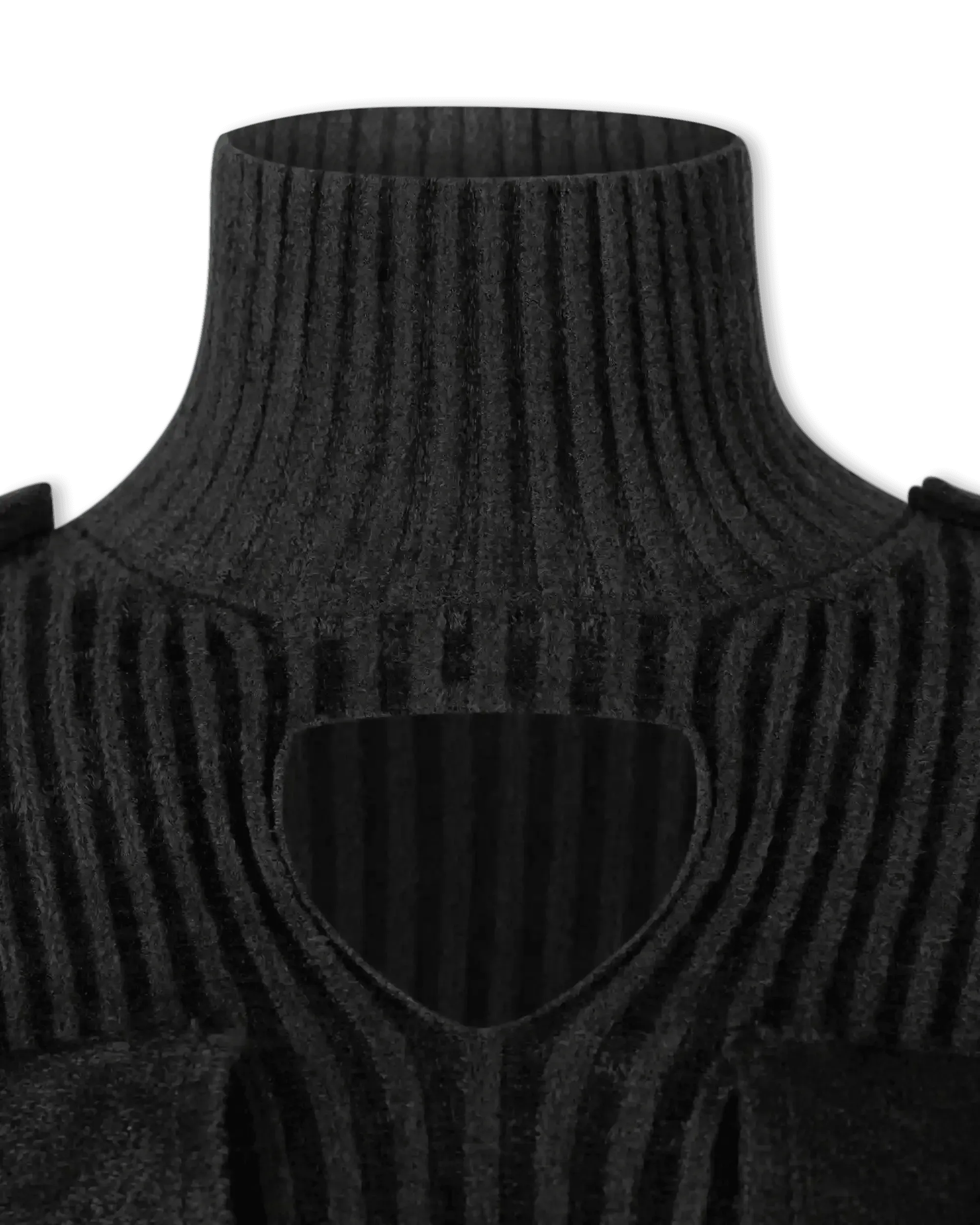 Lightweight Ribbed Turtleneck