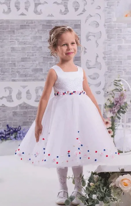 Lovely Flower Girl Dresses, White Flower Girl Dresses