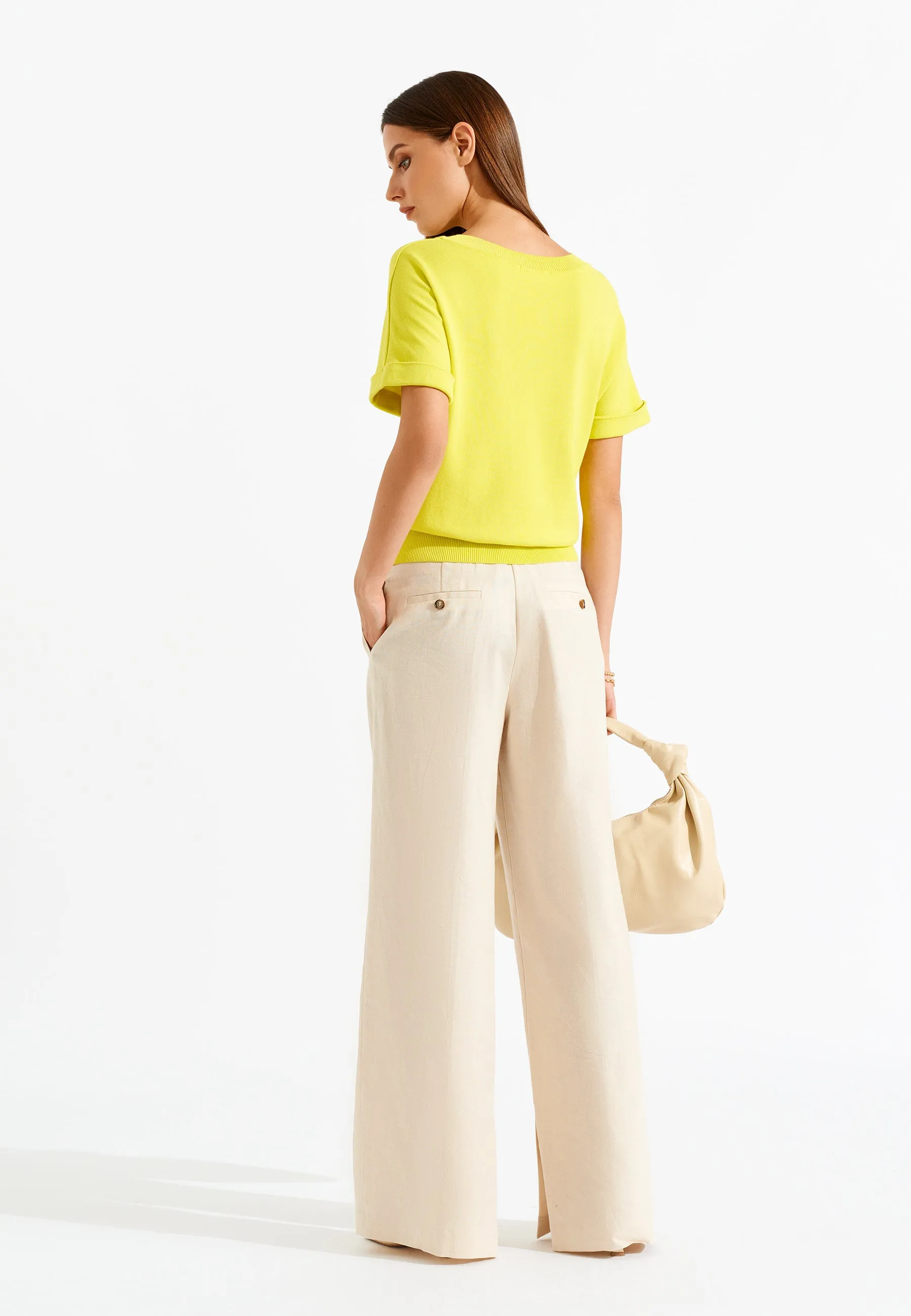 Luxurious Linen Straight Leg Pants