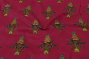 Megenta Pink Cotton Lawn Fabric