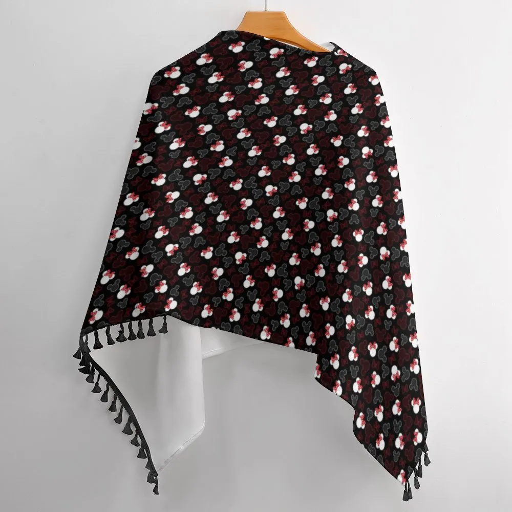 Mickey And Minnie Dots Tassel Cape