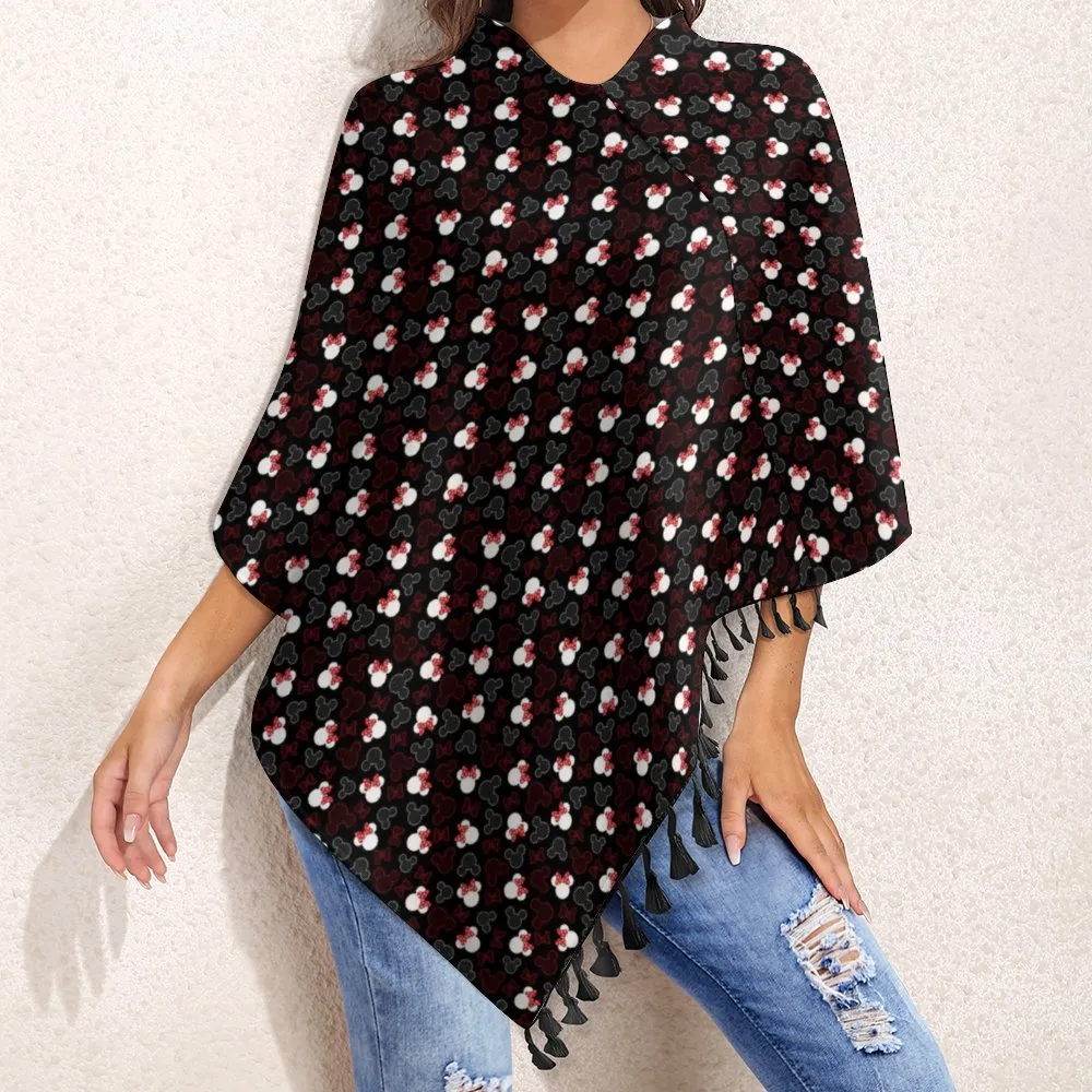 Mickey And Minnie Dots Tassel Cape