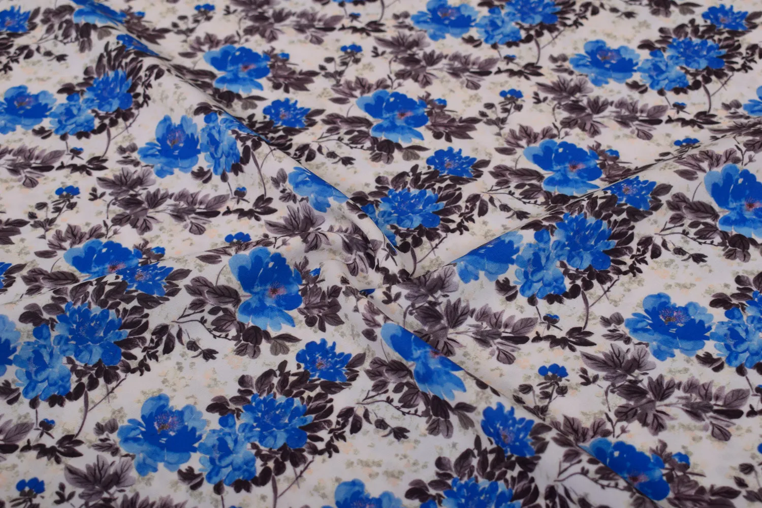 Multicolour Printed Crepe Fabric