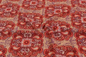 Multicolour Traditional Printed Georgette Fabric