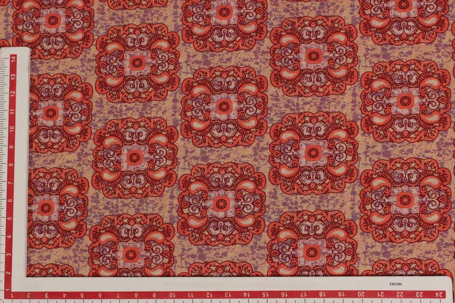 Multicolour Traditional Printed Georgette Fabric