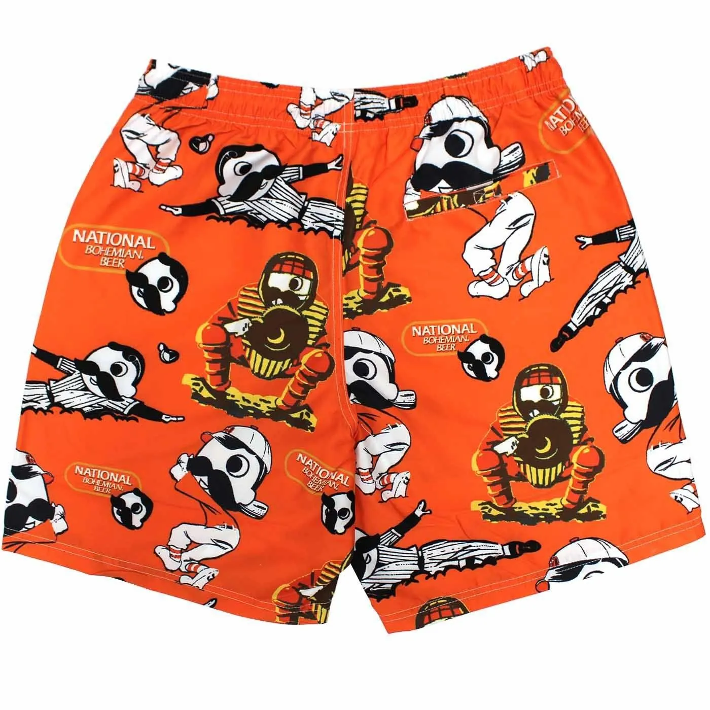 Natty Boh Baseball Players (Orange) / Drawstring Walking Shorts