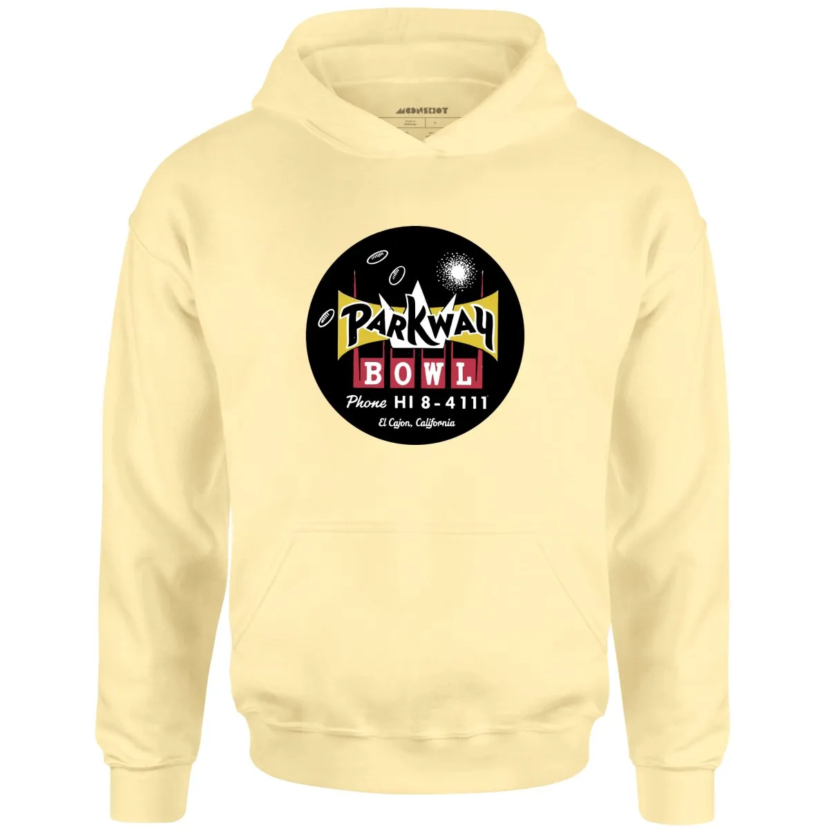 Parkway Bowl - El Cajon, CA - Vintage Bowling Alley - Unisex Hoodie