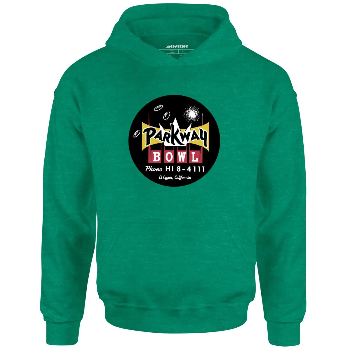 Parkway Bowl - El Cajon, CA - Vintage Bowling Alley - Unisex Hoodie