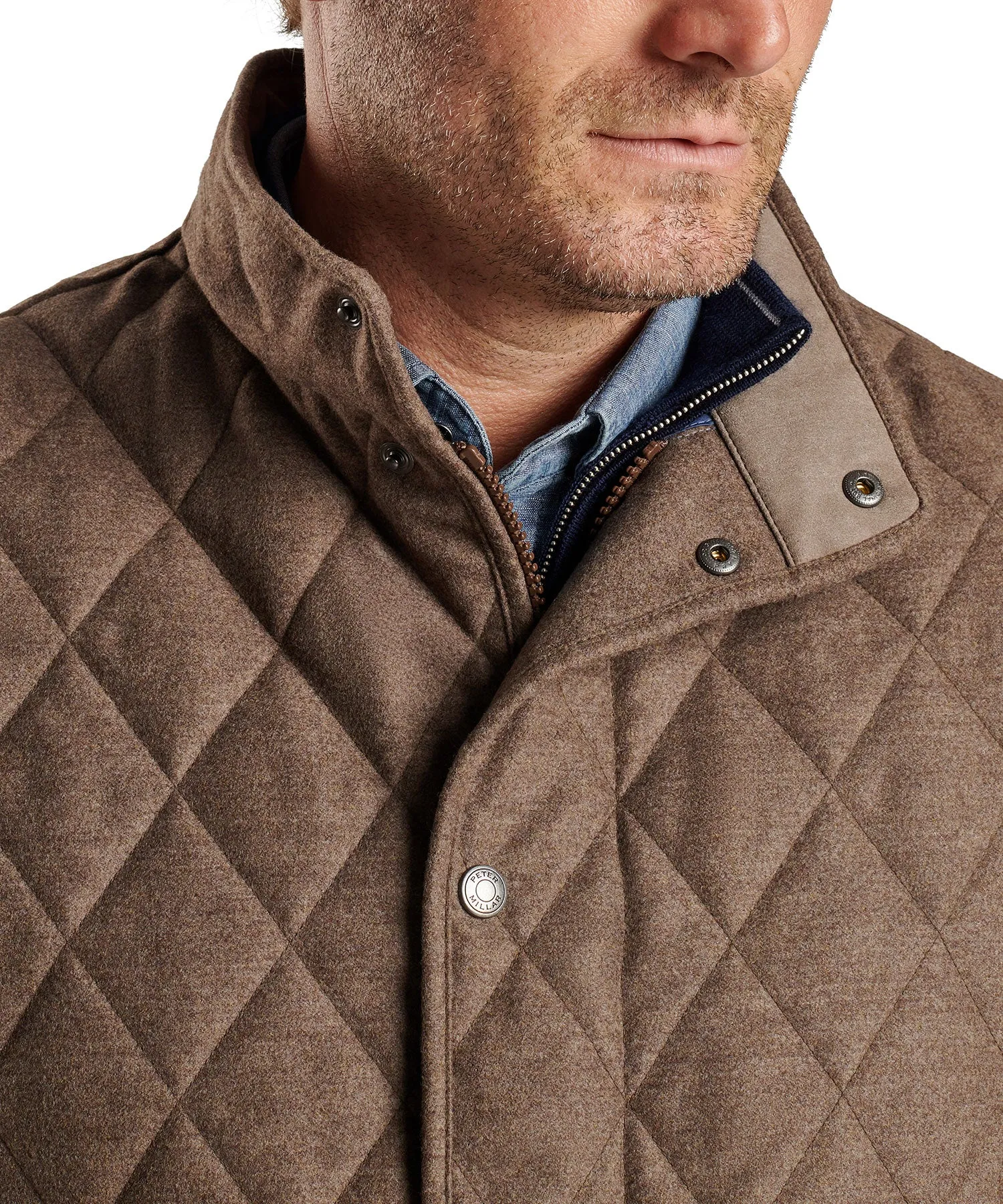 Peter Millar Essex Quilted Wool Travel Vest