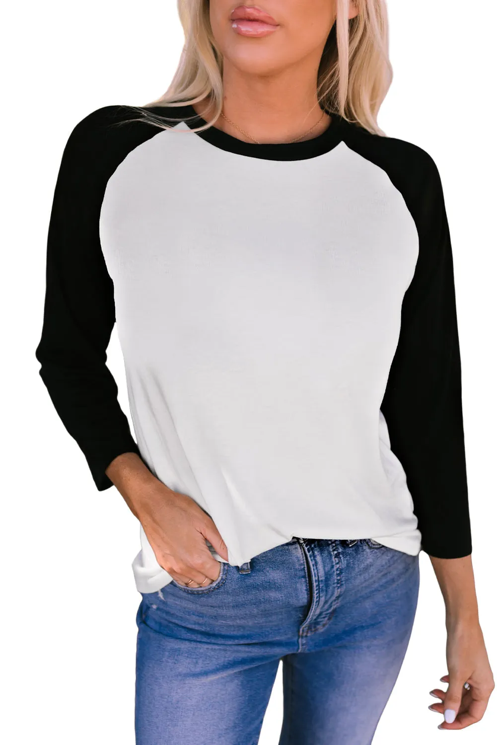 Raglan Sleeve Pullover Top