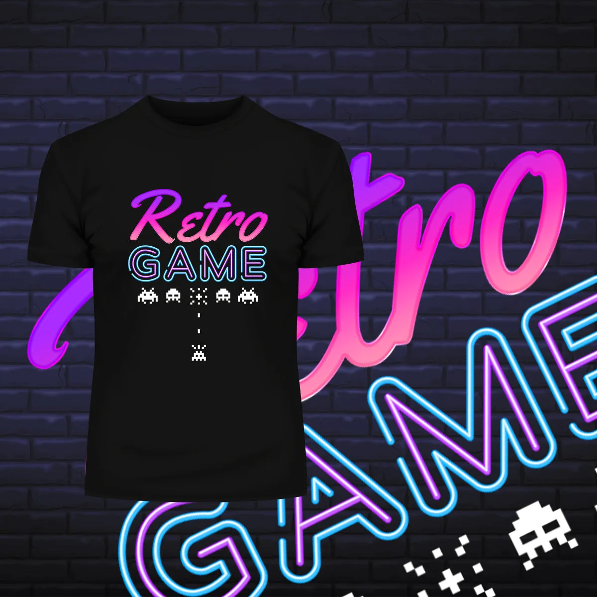 Retro Game Invaders - Cool Retro T-Shirt Collection