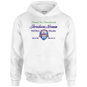 Shoreham Norman Hotels & Villas v2 - Miami, FL - Vintage Hotel - Unisex Hoodie