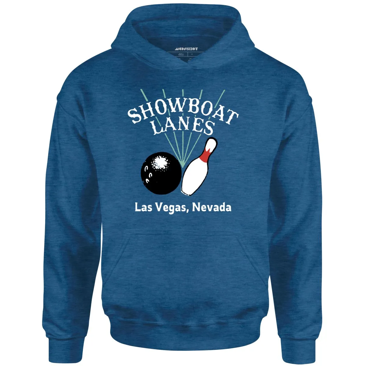 Showboat Lanes - Las Vegas, NV - Vintage Bowling Alley - Unisex Hoodie