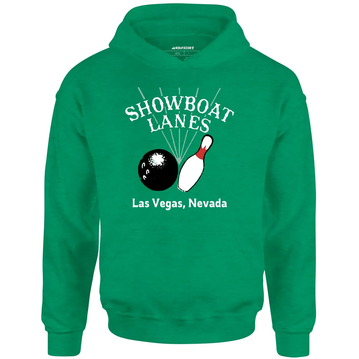 Showboat Lanes - Las Vegas, NV - Vintage Bowling Alley - Unisex Hoodie